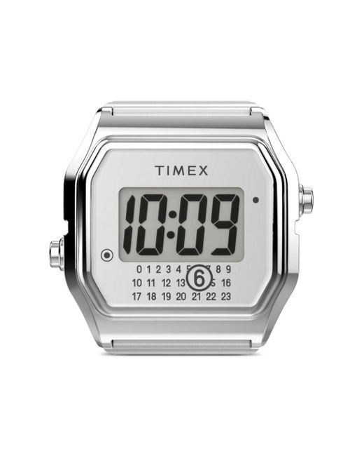 timex releases MM6 maison margiela steel watch that fits around ring finger