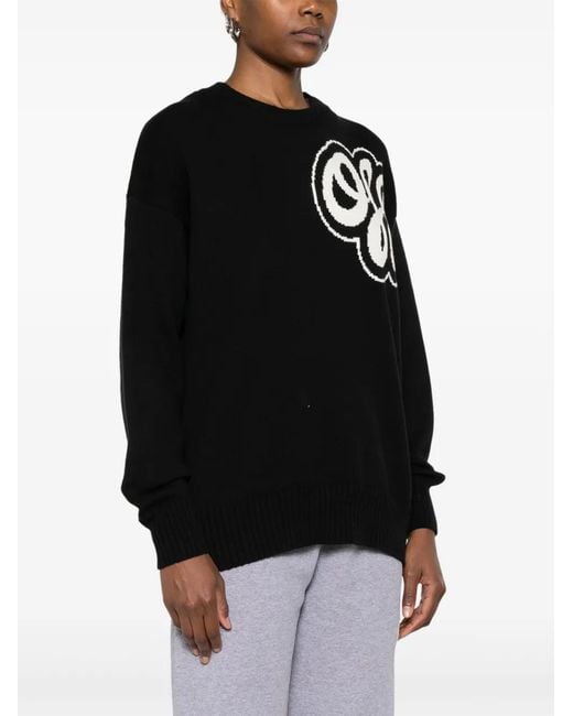 Off-White c/o Virgil Abloh Black Hand-Drawn Script Sweater