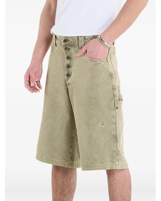 Roa Natural Ash Canvas Shorts for men