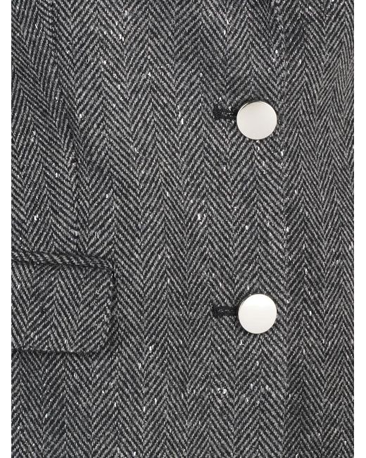 Tagliatore Black J-Parigi Herringbone Jacket