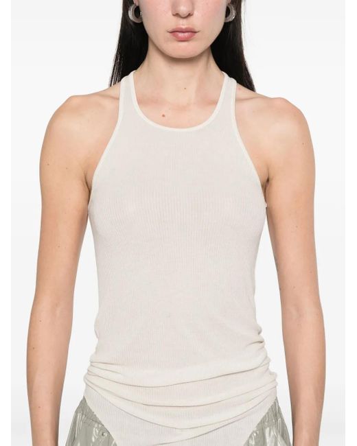 Rick Owens Geribbelde Tanktop in het White
