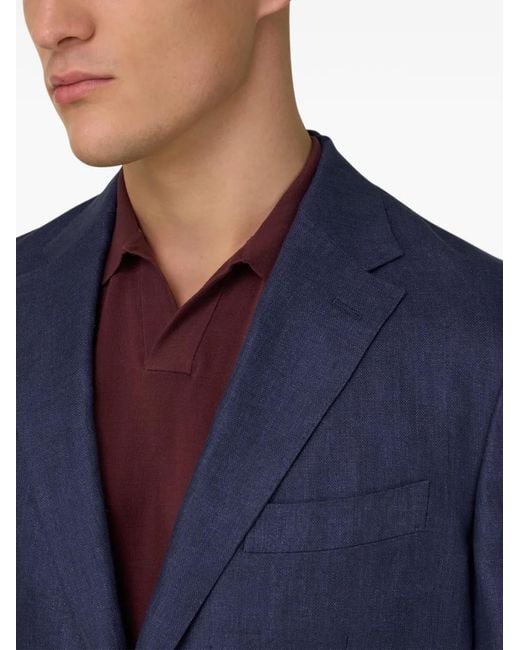 Boggi Blue Micro Textured Jacket for men