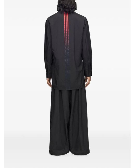 Y-3 Black Gradient 3-Stripes Overshirt