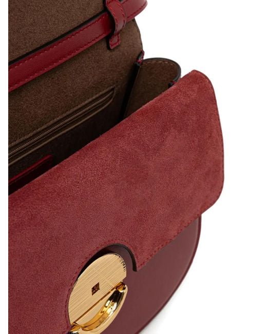 Furla レザーショルダーバッグ Red