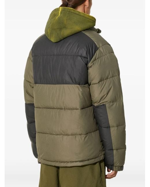 Columbia Green Colour-Block Padded Jacket for men