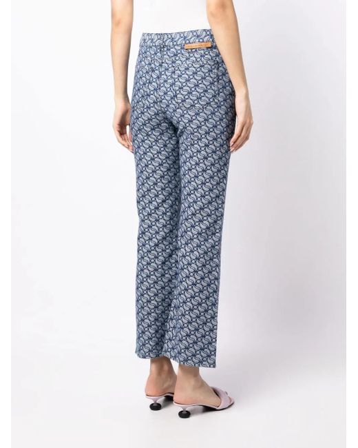 Stella McCartney Blue Pattern Denim Jeans