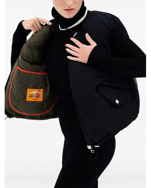Perfect Moment Blue X Marfa Stance Reversible Quilted Ski Vest