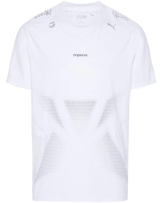 Coperni White X Puma Logo-Print T-Shirt