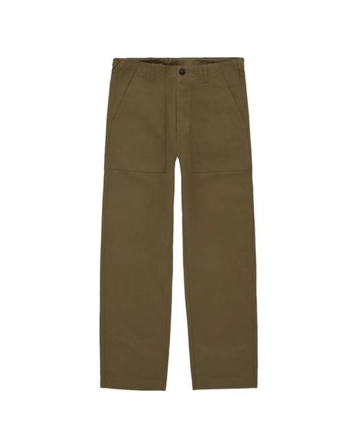 Fortela Green Newfatigue Patch-Pocket Trousers for men
