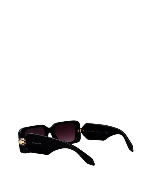 BVLGARI Purple Serpenti Forever Rectangle-Frame Sunglasses