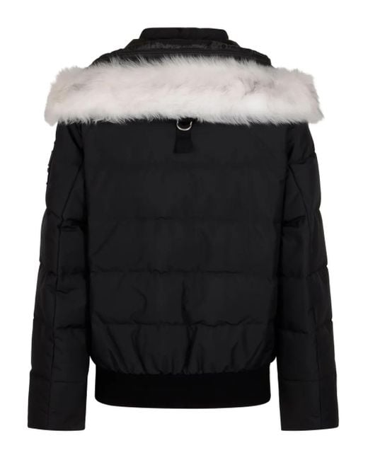 Moose Knuckles Black Cloud Bomber Neoshear Jacket for men
