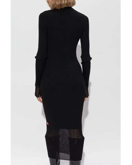 DIESEL Black M-Slint Midi Dress