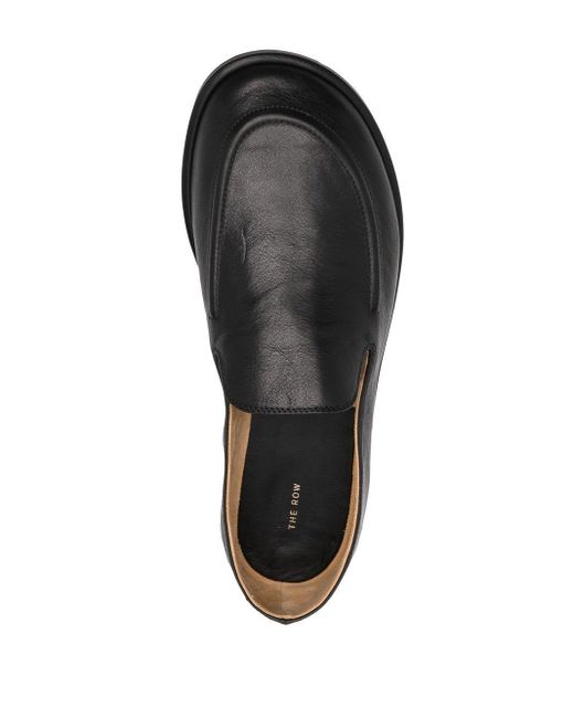 The Row Slip-on Loafers in het Black