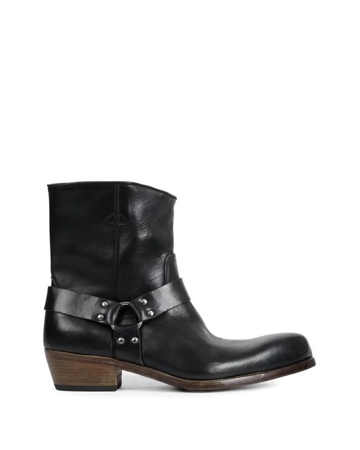 Premiata Black Leather Boots for men