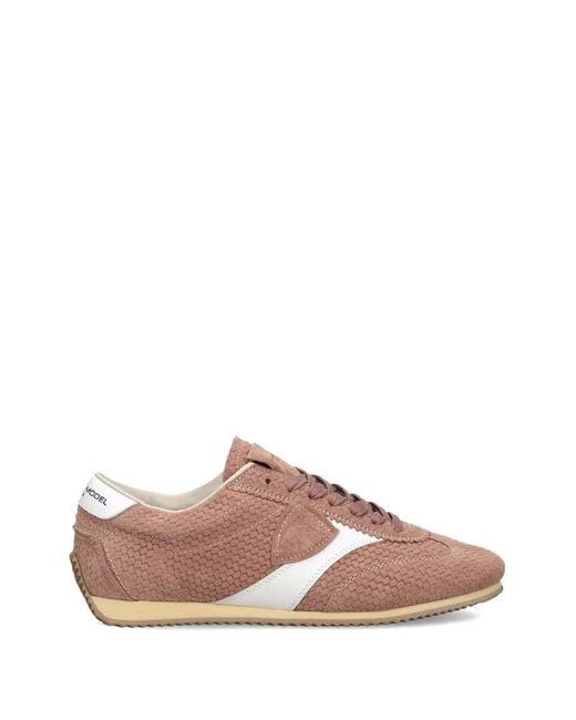 Philippe Model Pink Leather Sneakers