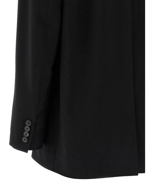 The Row Black Selim Buttoned Blazer