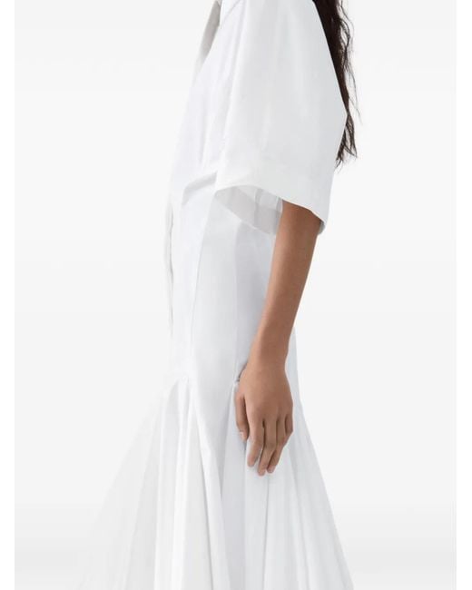 Jacquemus Moisson Midi-Jurk in het White