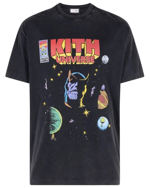Kith Blue X Marvel Infinity Vintage T-Shirt for men