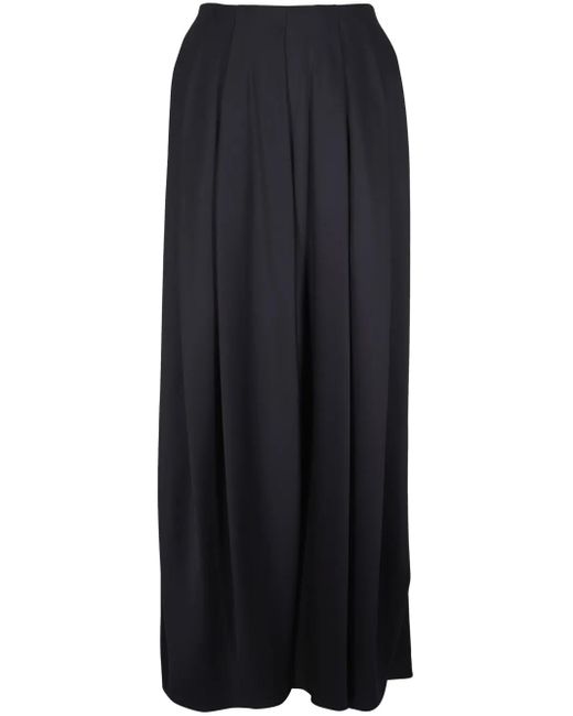 Giorgio Armani シルク マキシスカート Black
