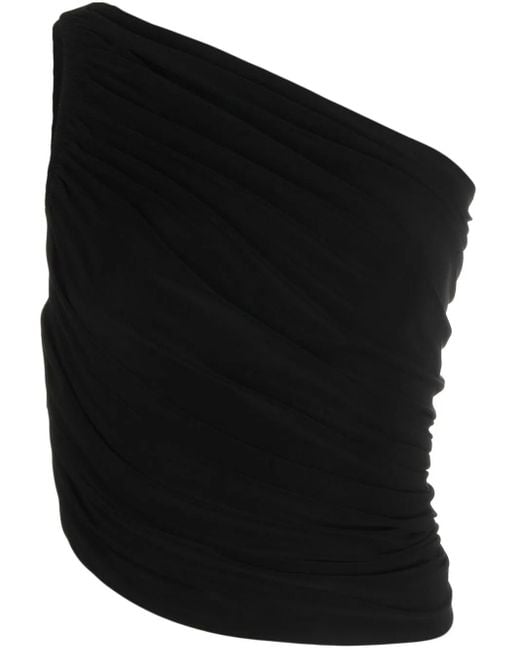 Norma Kamali Asymmetrische Top in het Black