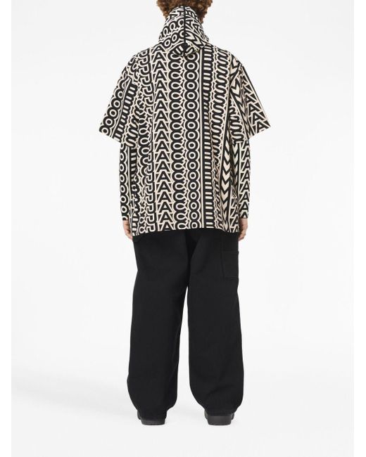 Marc Jacobs Black Monogram-pattern Cotton T-shirt