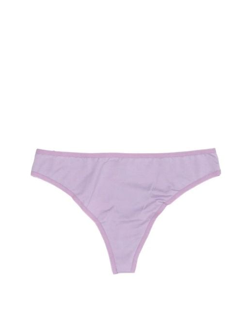 Baserange Purple Elasticated-Trim Briefs