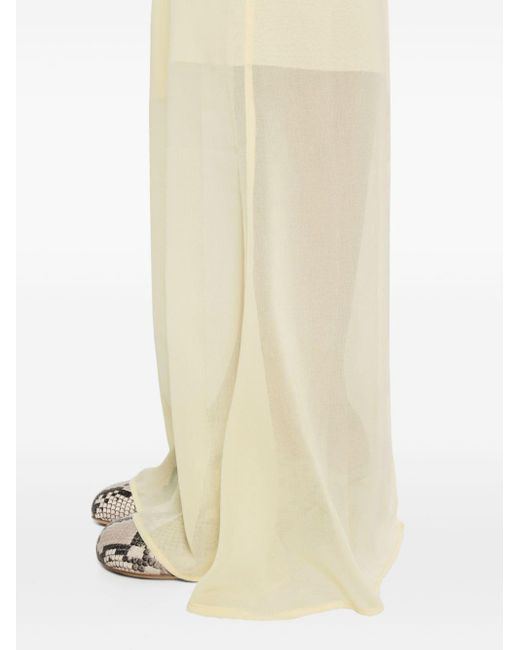 Jacquemus White La Robe Brezza Mousseline Slip Dress - Women's - Polyester