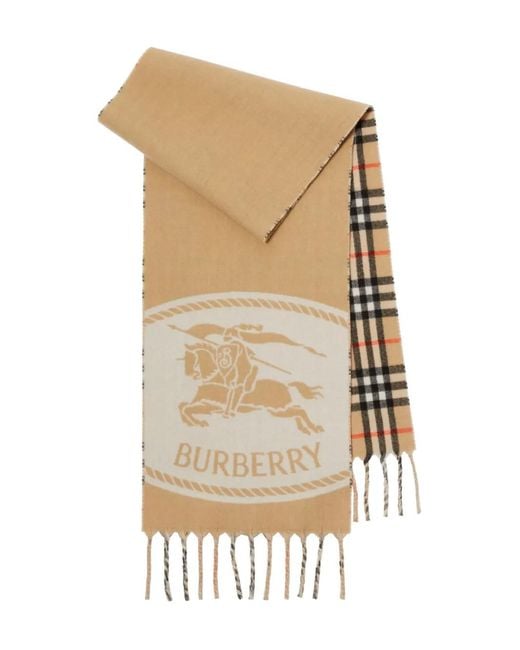 Sciarpa Ekd Reversibile di Burberry in Natural