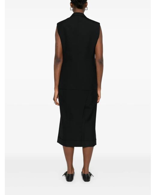 Junya Watanabe Black Sleeveless Coat
