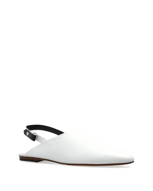KENZO White Kali Slingback Mules