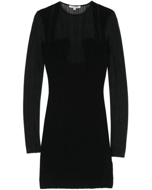 Nensi Dojaka Geribbelde Mini-jurk in het Black