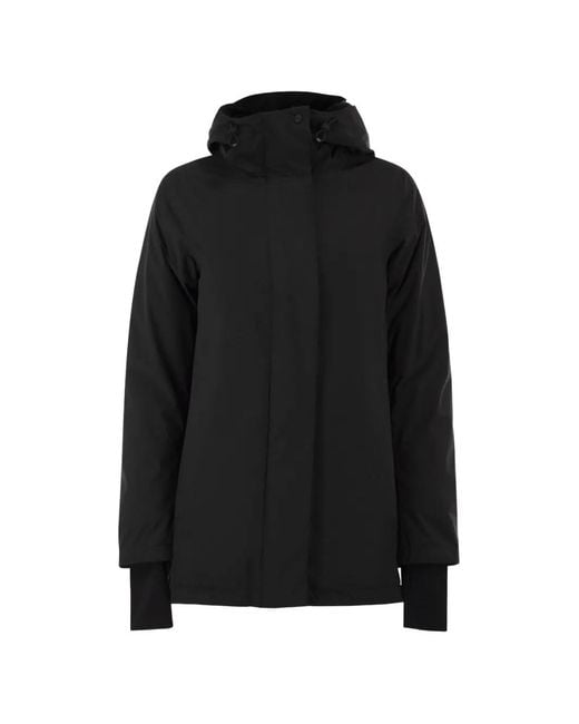 Herno Black A-Shaped Hooded Parka