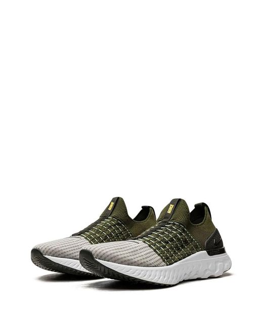 Nike Green React Phantom Run Flyknit 2 Sneakers