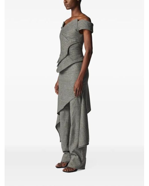Monse Gray Deconstructed Asymmetric Top