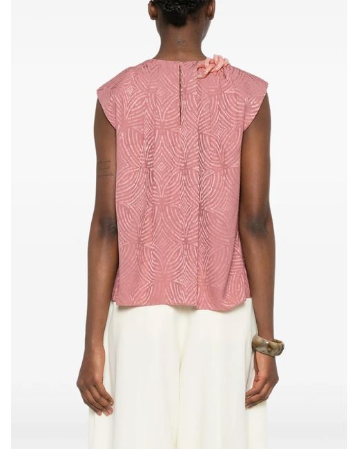 Joseph Pink Taddart Chain-Detail Blouse