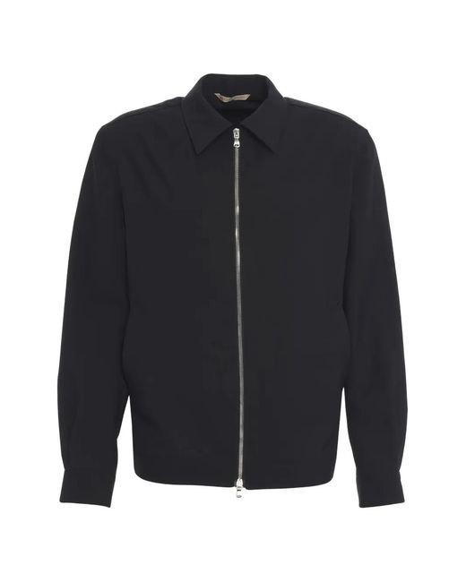 Briglia 1949 Blue Bridle Zip-Up Shirt Jacket for men