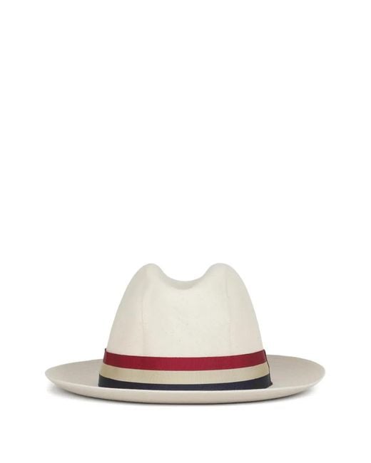 Cappello Monaco A Righe di Lock & Co in White da Uomo