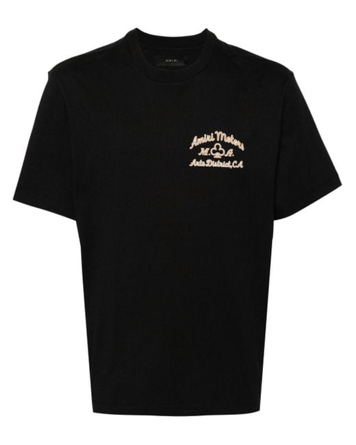T-shirt Motors brodé Amiri pour homme en coloris Black