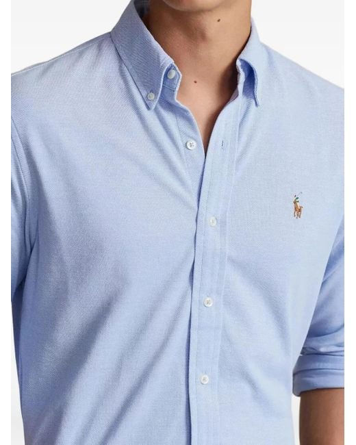 Polo Ralph Lauren Blue Long-Sleeved Shirt for men