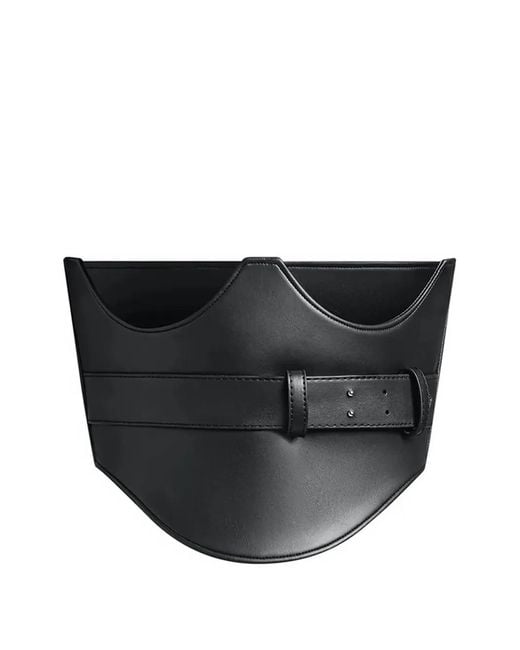 Manière De Voir Black Leather Corset Belt