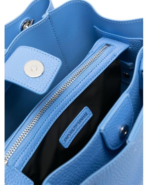 Emporio Armani Shopper Met Logobedel in het Blue