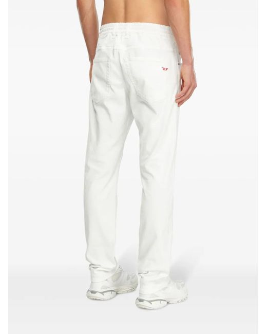 DIESEL White 2030 D-Krooley Joggjeans for men