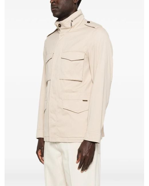 Moorer Natural Veste Denver À Poches Boutonnées for men