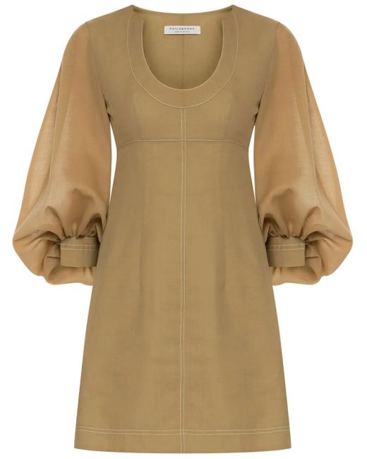 Philosophy Di Lorenzo Serafini Natural Voile Dress