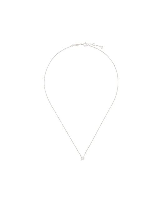 Delfina Delettrez White Dots Solitaire Diamond Necklace