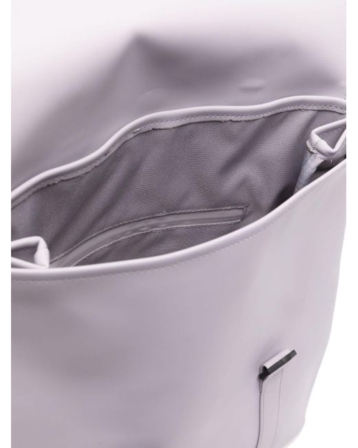 Rains Gray Mini Msn W3 Foldover Backpack for men