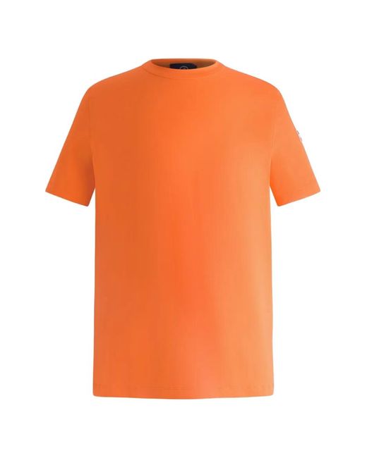 Fusalp Orange Rivière Logo-Patch T-Shirt for men