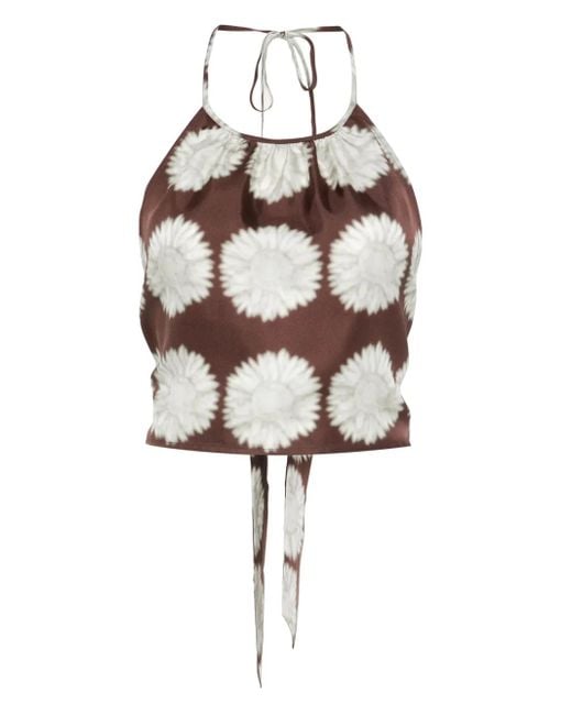 Asceno White Bello Crop Top