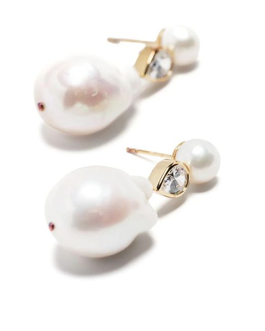 Completedworks White Pulp Pearl Drop Earrings