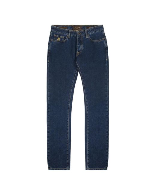 Moorer Blue Straight-Leg Jeans for men